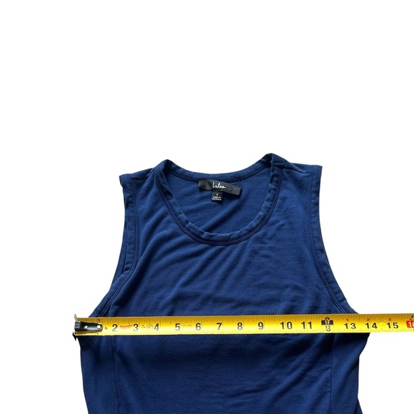 Lulu’s Shield and Sword Navy Blue Sleeveless Maxi Dress With Pockets Size Large - Picture 12 of 15